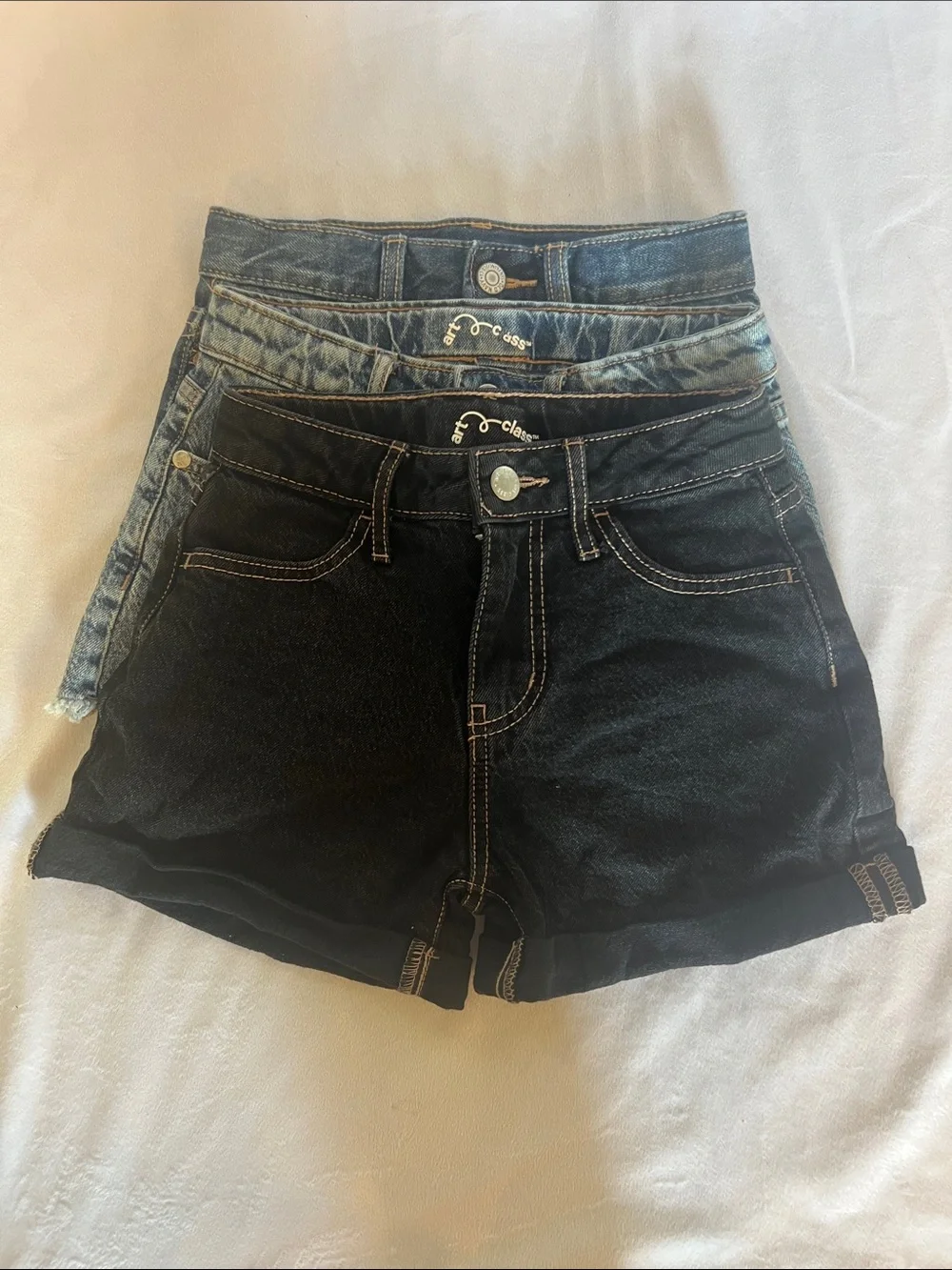 Bundle of 3 Girls’ Denim Shorts Size 6-7